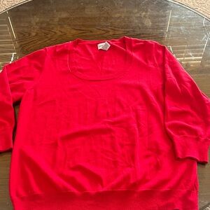 Chico's Bold Red Knit Top